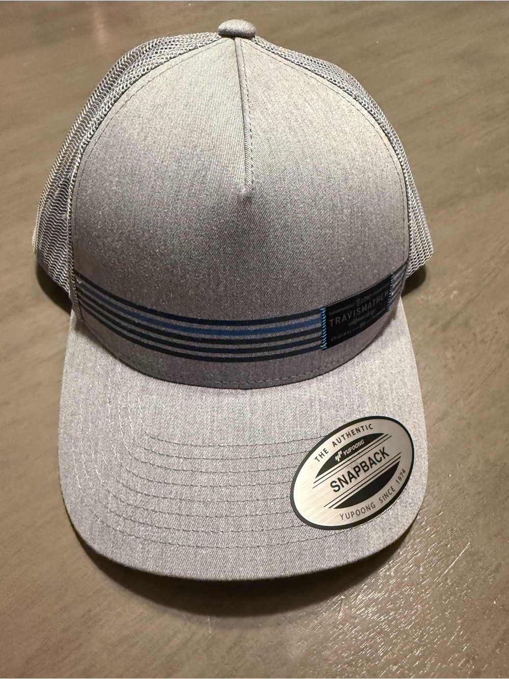Men’s Travis Mathew Gray Mesh Snapback Hat